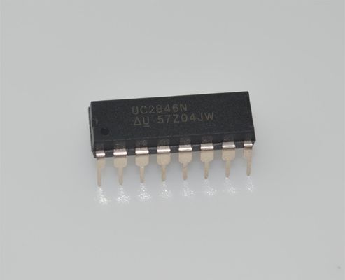 UC2846N 電流モードPWMコントローラ 500kHz, 8-40V 入力1A トーテムポール DIP-16 -40°Cから+85°C