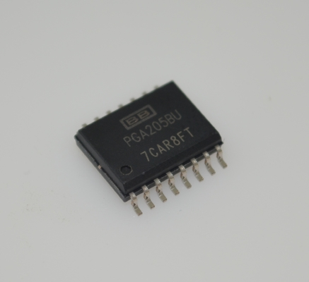 PGA205BU プログラマブルゲインアンプ 1-1000x ゲイン範囲 1MHz 帯域幅 ±18V 電源 0.01% ゲイン誤差 DIP-16 -40°C ～ +85°C