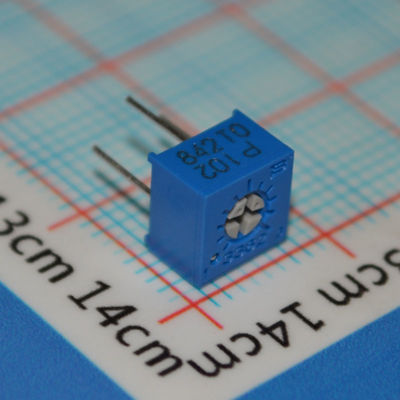 3362P-1-102LF トリマーポテンショメータ 1kΩ 10回転精密ポテンショメータ ±10% 許容差 スルーホールマウント セラメットエレメント 信頼性の高い調整性 キャリブレーションと回路調整に最適