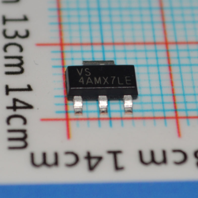 TLV1117LV25DCYR：2.5V固定出力LDO、1A電流、低ドロップアウト（最大1.1V）、高PSRR（65dB）、1％精度、セラミックコンデンサで安定、過電流/熱保護、SOT-223パッケージ