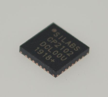 CP2102-GMR USB-UARTブリッジ シングルチップソリューション USB and クリスタル内蔵 9600 bps～2 Mbpsボーレート 512バイトバッファ フルGPIO コンパクトQFN ロイヤリティフリードライバ