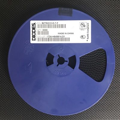 BZT52C3V0-7-F 3.0V ゼーナーダイオード 500mW パワー ± 5% 許容性 SOD-123 ミニチュア パッケージ 低流出電流 コンパクト電子の電圧制御と保護のために理想的です
