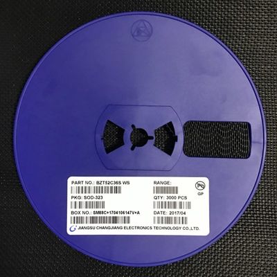 BZT52C36S 36V ゼナーダイオード 500mW パワー ± 5% 許容量 SOD-323 ミニチュアパッケージ 低ZZT and ZZK,電圧制御と電圧過剰保護に最適