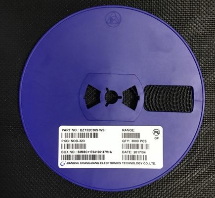 BZT52C36S 36V ゼナーダイオード 500mW パワー ± 5% 許容量 SOD-323 ミニチュアパッケージ 低ZZT and ZZK,電圧制御と電圧過剰保護に最適
