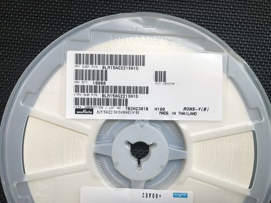 BLM15AG221SN1D 220Ω フェライトビーズ 0402 (1005 メトリック) 1A 定電 高阻力@100MHz,広域温度 -55°Cから+125°C AEC-Q200