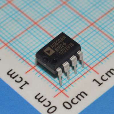 AD820AN 5MHz 高精度オペアンプ、±18V電源、3mVオフセット、1μAバイアス電流、DIP-8、-40°C～+85°C
