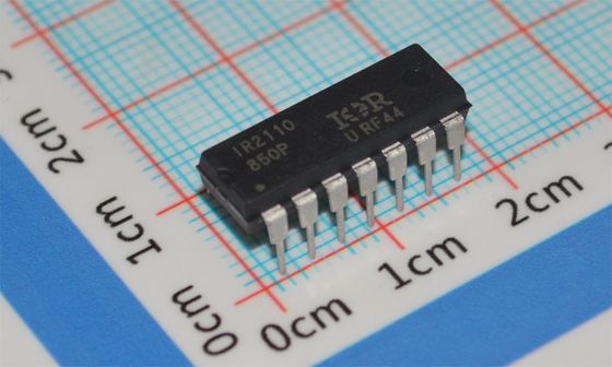 IR2110PBF 集成回路 600V 高低ドライバ 2A ピーク電流 10V-20V ロジック 500ns Rise Time パッケージ/ケース 14-DIP (0.300",7.62mm) -40°Cから+125°C