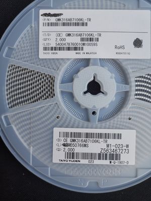 GMK316AB7106KL-TR 10μF 16V MLCC X5R 1206 ±10% トール 低ESR -55°Cから+85°C AEC-Q200