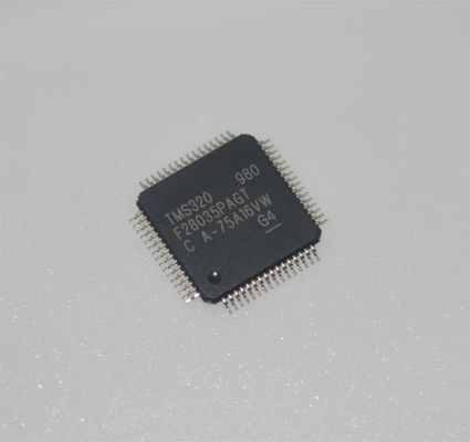 TMS320F28035PAGT 60MHz C2000 MCU 128KB フラッシュ 12ビット ADC 16 PWM TQFP-64 -40°C ～ +105°C