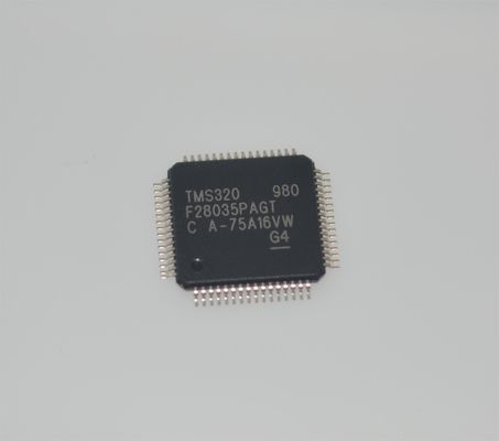TMS320F28035PAGT 60MHz C2000 MCU 128KB フラッシュ 12ビット ADC 16 PWM TQFP-64 -40°C ～ +105°C