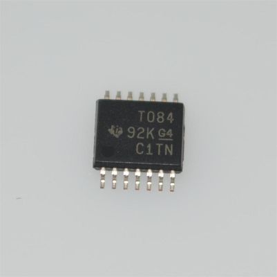 TL084CPWR Quad Low-Noise JFET Op Amp 4MHz帯域幅 13V/μs スローレート ±18V 供給 3pA 入力バイアス TSSOP-14 -40°C から +105°C