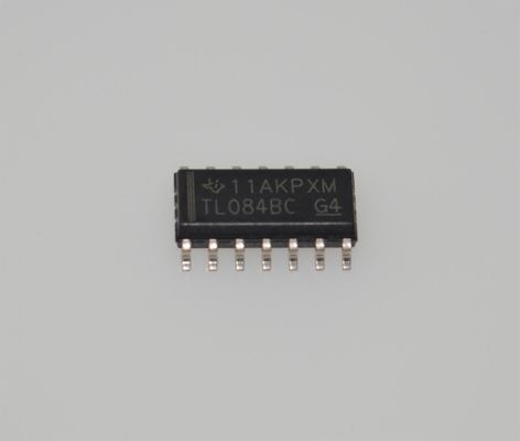 TL084BCDR クワッド JFET 入力オペアンプ 4MHz 帯域幅 13V/µs スルーレート ±18V 電源 3pA 入力バイアス SOIC-14 -40°C ～ +125°C