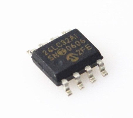 24LC32A-I/SN 32K I2C EEPROM 400kHz スピード 1M 書き込みサイクル 2.5-5.5V 範囲 64バイト ページ 産業用グレード 低電力 RoHS 対応 コンパクト SOIC-8 パッケージ