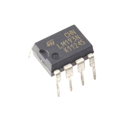 LM193N デュアル差動コンパレータ 広範囲 2V-36V 低 2mA 電流 オープンコレクタ出力 高速 1.3μs 応答 TO-5/DIP パッケージ - 産業/自動車制御システムに最適