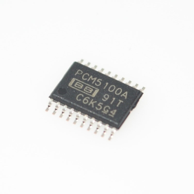 PCM5100APWR 高度な32ビット384kHzステレオDAC 112dB SNR、<0.001% THD+N 統合LPF 2VRMS出力 低ジッタ シングル電源 (2.7-5.5V) 小型TSSOP-16 ポータブルHi-Fiオーディオ用