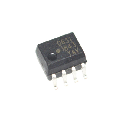 超コンパクト HCPL-0631-500E 高CMR 3.5kV/μs 10kV/μs 隔離 1mA 低電流 高温 110°C 5kV 隔離 高速 1MBd 幅広く Vcc 2.7-5.5V SOIC-8 パッケージ
