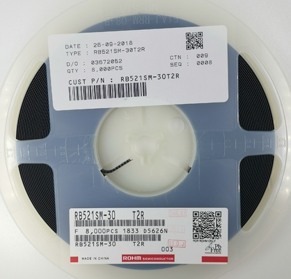 RB521SM-30 30V 200mA スコットキーダイオード 超低周波高速スイッチングAEC-Q101 SOD-523 自動車電子機器のためのハロゲンフリー反極性保護