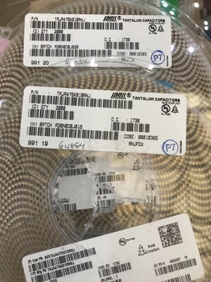 TAJA475K010RNJ 4.7μF 10V タンタルコンデンサ 10%許容差 1310ケース 低ESR 高信頼性 AEC-Q200準拠 広温度範囲 車載および産業用途向け