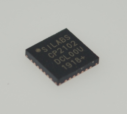 CP2102-GMR USB-UARTブリッジ シングルチップソリューション USB & クリスタル内蔵 9600 bps～2 Mbpsボーレート 512バイトバッファ フルGPIO コンパクトQFN ロイヤリティフリードライバ