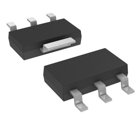 LM1117IMPX-ADJ/NOPB 可変 1.25-13.8V 800mA LDO レギュレータ、1.2V ドロップアウト、1% 精度、電流/熱保護、セラミックコンデンサで安定、SOT-223 パッケージ、-40°C ～ +125°C の範囲
