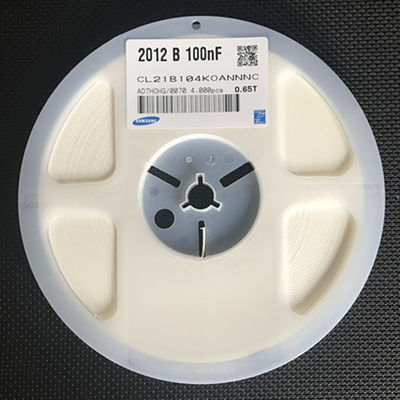 CL21B104KOANNNC MLCC 100nF Ceramic Capacitor ±10% Tolerance 50V Rating X7R Dielectric 0805 Case Wide -55°C to +125°C Range High-Capacity Design RoHS Compliant Tape & Reel Packaging