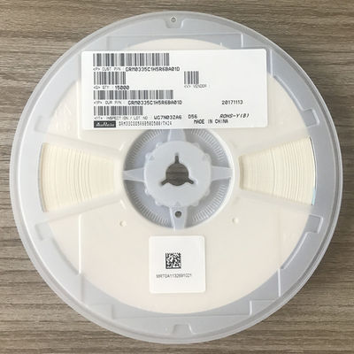 GRM0335C1H5R6BA01D 5.6pF ±0.1pF 0402 MLCC、50V定格、C0G (NP0)誘電体、究極の安定性、高Qファクター、超低損失、ハロゲンフリー、車載回路用テープ＆リールパッケージ