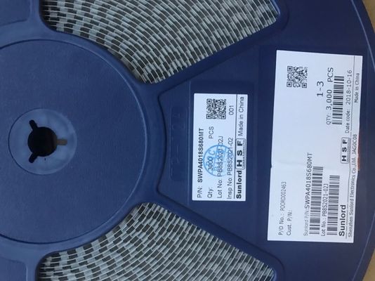 SWPA4018S680MT 68μH パワーインデューサー 20% 許容量 4018 サイズ 1.24A 座電流 1.15A テンプ電流上昇 遮断式 施工 -40°C から 125°C 範囲 RoHS 準拠テープ and リール 梱包