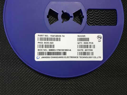 1N4148WS 高速スイッチングダイオード、100V定格、150mA電流、超低2pF容量、4ns回復、SOD-323小型パッケージ、AEC-Q101準拠、車載および汎用アプリケーション向け