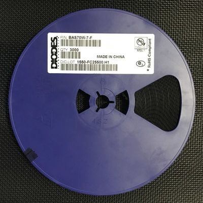 BAS70W-7-F 70V 200mA デュアルシリーズショットキーダイオード、1V 低 Vf、4ns 高速スイッチング、SOD-123 パッケージ、高効率、AEC-Q101 認定、テープ＆リールパッケージ