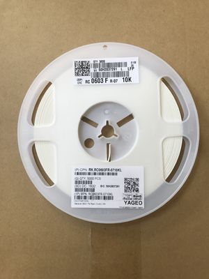 RC0603FR-0710KL 10kΩ 精密抵抗器 0603 ケース 1%公差 ±100ppm/°C TCR 1/10W定格 薄膜技術 ハロゲンフリー RoHS対応 プルアップ & センサー回路用