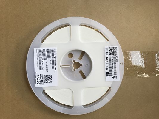 RC0603FR-0715KL 15kΩ 薄膜レジスタ 0603 パッケージ ±1% 容量 ±100ppm/°C TCR 0.1W パワー ハロゲンフリー RoHS 準拠 精密計測・制御回路に最適