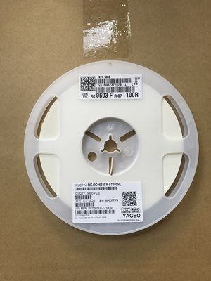 RC0603FR-07100RL 100Ω 精密抵抗器 0603ケース 1% 許容量 100ppm/°C TCR 0.1W 評価 薄膜技術 ハロゲンフリー 流感と阻力マッチングのためのRoHS対応