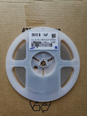 高容量 1μF X7R MLCC 1206ケース 50V 定位広温安定性 ESR/ESL 低低波動処理 電力フィルタリングおよび産業脱結合アプリケーションのための堅牢な性能