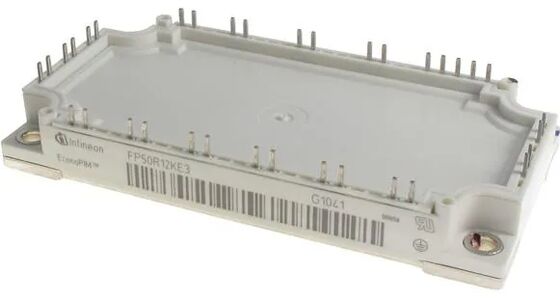 FP50R12KE3 1200V 50A PIM IGBT モジュール TRENCHSTOPTM IGBT3 低 VCE (sat) 低 切り替え損失 統合直す器とブレーキ 銅ベースプレート NTC モータードライブ用