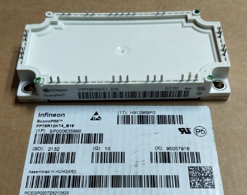 FP75R12KT4 B16 1200V 150A PIM IGBT モジュール トレンチ フィールドストップ 低 VCE (sat) 2.25V 統合直す器とNTC銅基板 150°C 動作 モータードライブとUPS