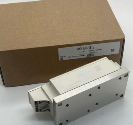 SKKH570/18E 1800V 570A サイリスタ・ダイオードモジュール デュアルシリーズ アンプリファイングゲート 低VF 1.44V, 19kA サージ AlNセラミックベース プレッシャーコンタクト ソフトスターター用UL認証