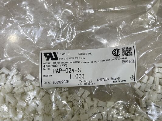 PAP-02V-S 2ポジション 2.0mmピッチ コネクタハウジング PAシリーズ レセプタクル クリンプ接続 ポジティブロック コンパクト 3A 定格 100V AC ワイヤートゥボードおよび高密度アプリケーション用