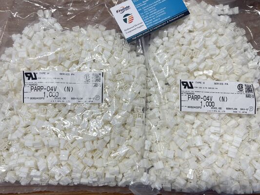 PARP-04V 4位置 2.0mmピッチコネクタハウジング PAシリーズ容器 クリップ終結 ポジティブロック コンパクト 3A 評価 100V AC ワイヤー-トゥ-ボードとLED照明