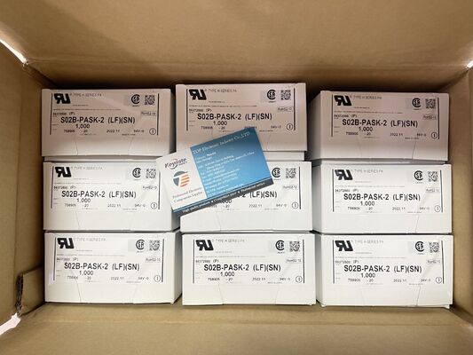 S02B-PASK-2 2 位置 2.0mm ピッチヘッダー PAシリーズ トップエントリー トゥーホール ティン プレート 3A 評価 100V AC ワイヤー-トゥ-ボードおよびコンパクト電子機器用