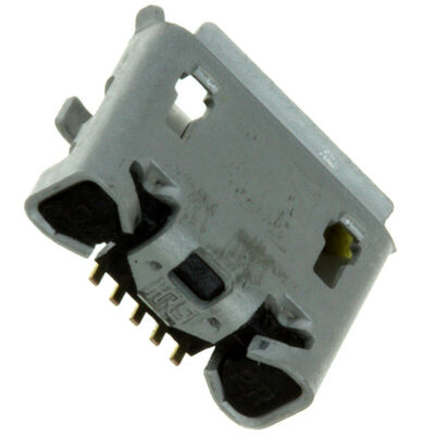 ZX62-B-5PA(33) Micro USB B 5-pin compact SMT, rugged shell high-retention 10k cycles ideal for portable devices