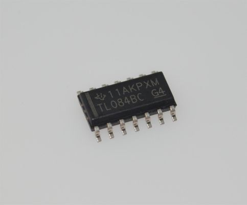 TL084BCDR クワッド JFET 入力オペアンプ 4MHz 帯域幅 13V/µs スルーレート ±18V 電源 3pA 入力バイアス SOIC-14 -40°C ～ +125°C